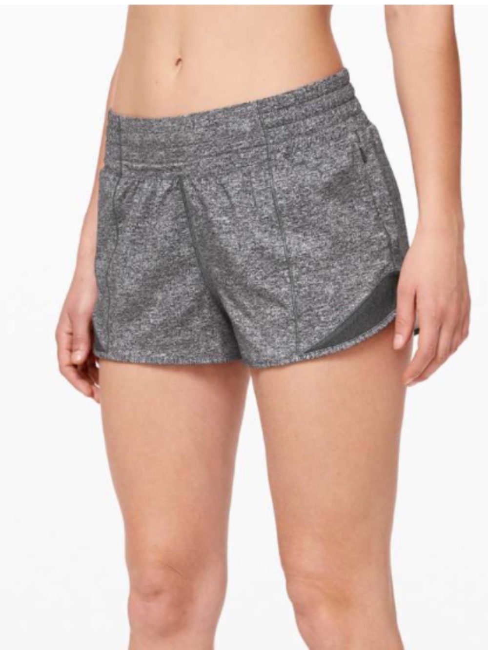 Lululemon Hotty Hot Short 2.5" in Heather Lux Multi Black